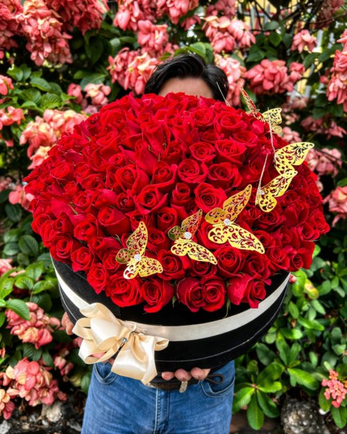 Caja de 200 rosas