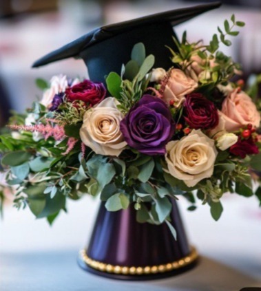 Centro de mesa estilo graduacion