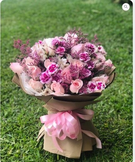 Buchoncito de 48 rosas
