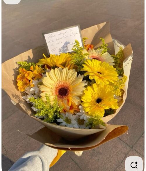 Ramo de girasoles amarillos