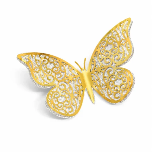 Mariposa dorada para arreglo floral